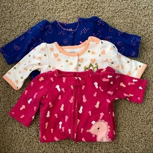 Set of baby girl pj’s